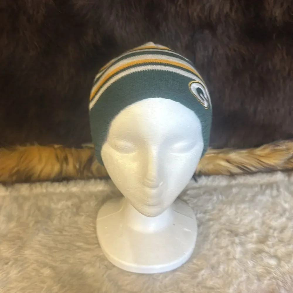 Green Bay Packers reversible beanie OS (2625)